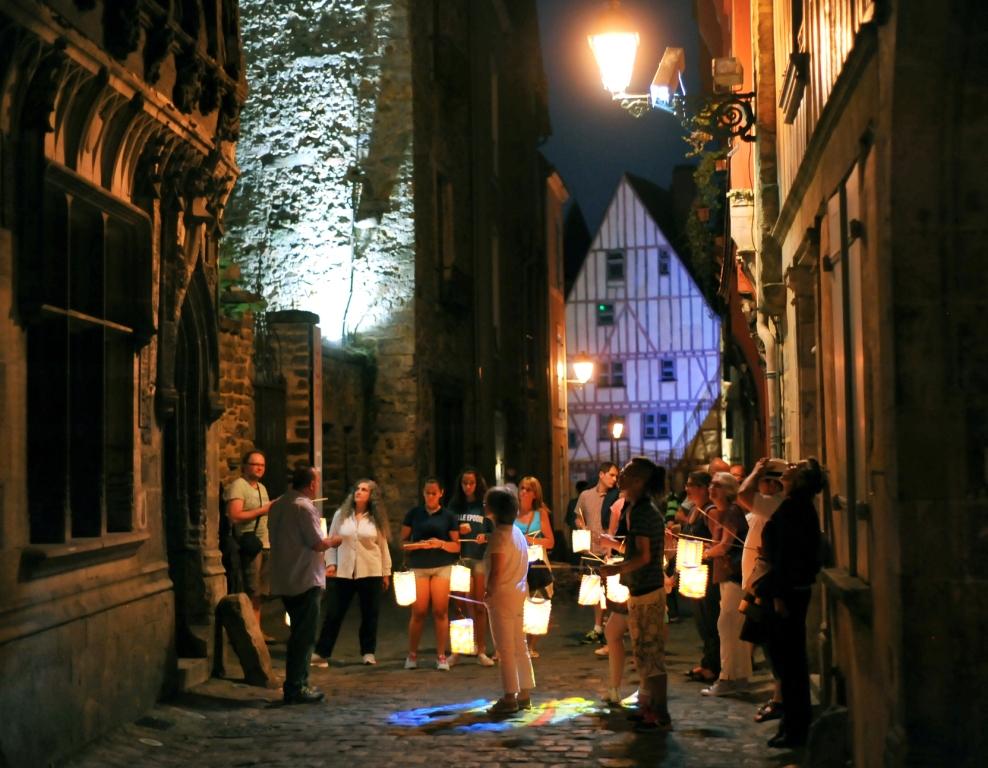 ruelles du Mans illuminés
